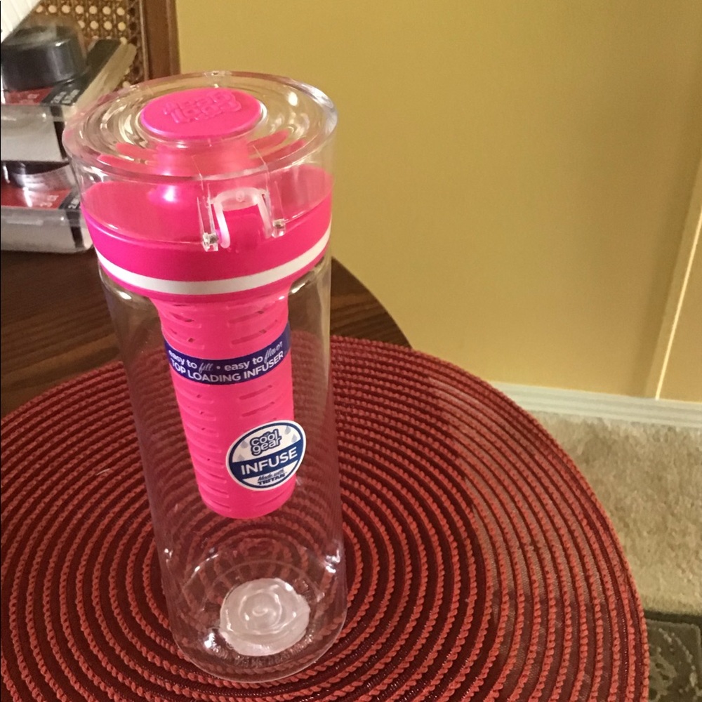 Cool gear infuse clear plastic water bottle NEW